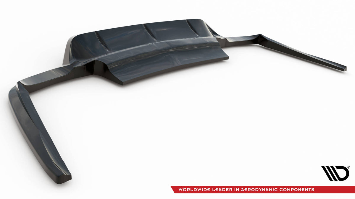 Street+ Mittlerer Diffusor RACE passend für Porsche Panamera Turbo 970 schwarz Hochglanz – Ansicht 8