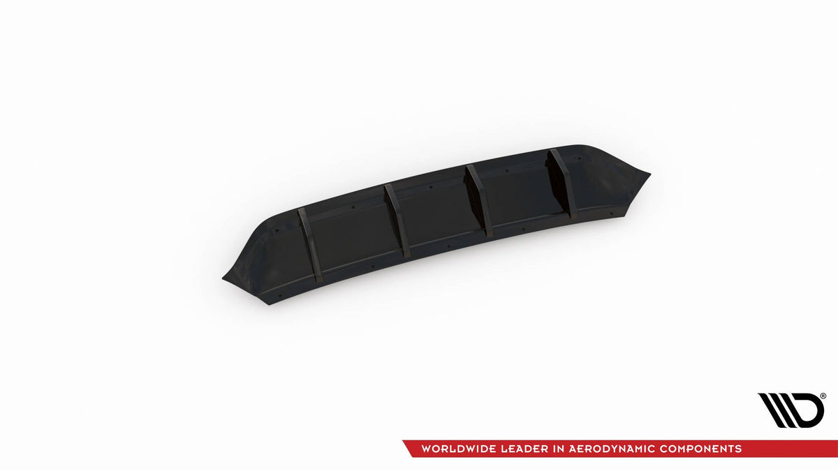 Diffusor Heck Ansatz passend für VW Arteon R-Line Limousine / Shooting Brake Mk1 Facelift schwarz Hochglanz – Ansicht 4