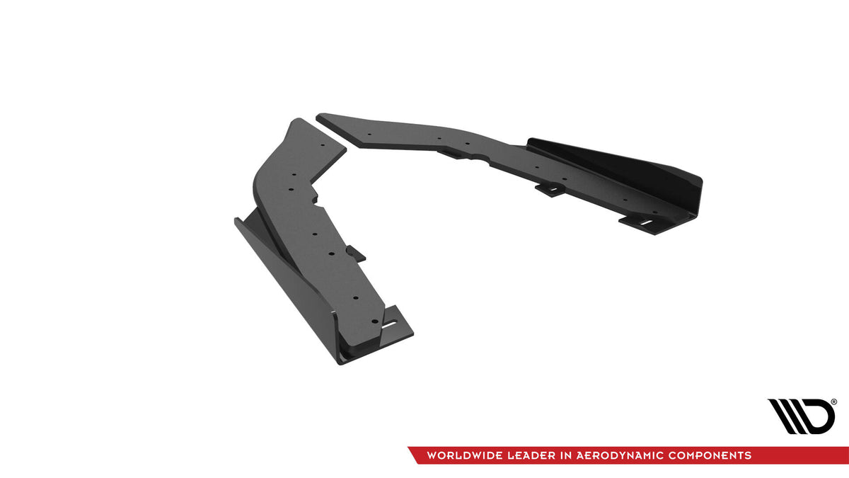 Street Pro Heck Ansatz Flaps Diffusor + Flaps passend für BMW 4er35i Coupe M-Paket F32 schwarz Hochglanz – Ansicht 5