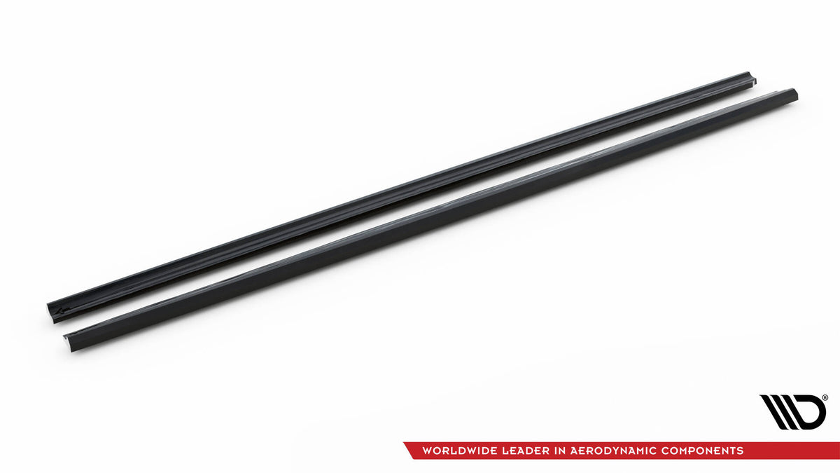 Street+ Seitenschweller Leisten passend für Peugeot Expert l2 /l3 Mk3 schwarz Hochglanz – Ansicht 5