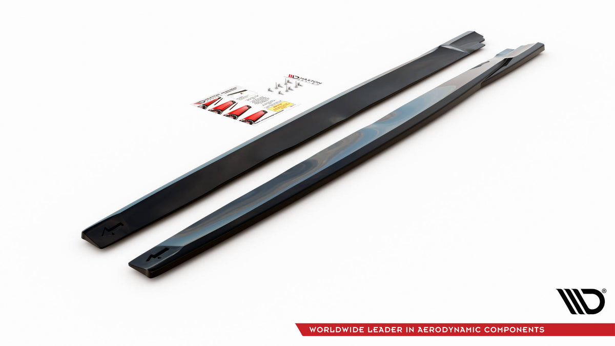 Street+ Seitenschweller Leisten V.2 passend für Nissan 370Z Nismo Facelift schwarz Hochglanz – Ansicht 6