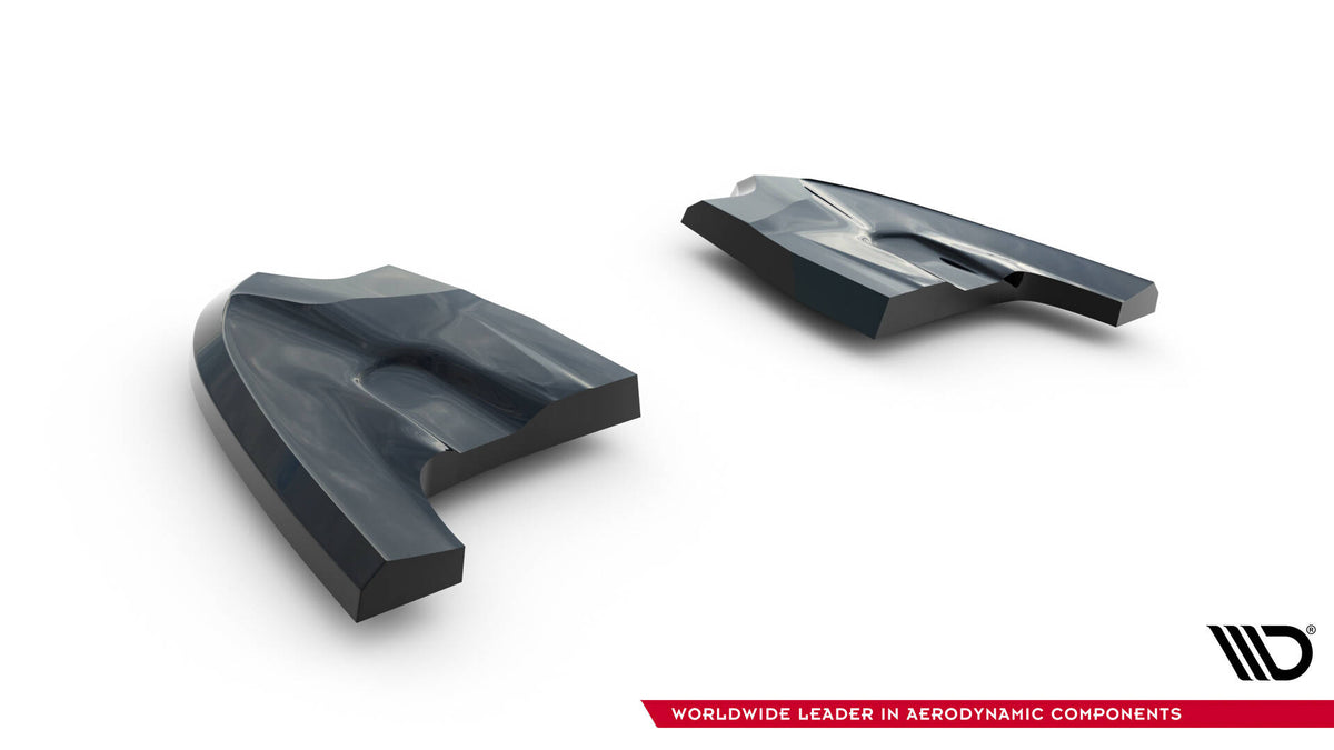 Heck Ansatz Flaps Diffusor V.4 passend für VW Golf GTI Clubsport Mk8 Facelift schwarz Hochglanz – Ansicht 6