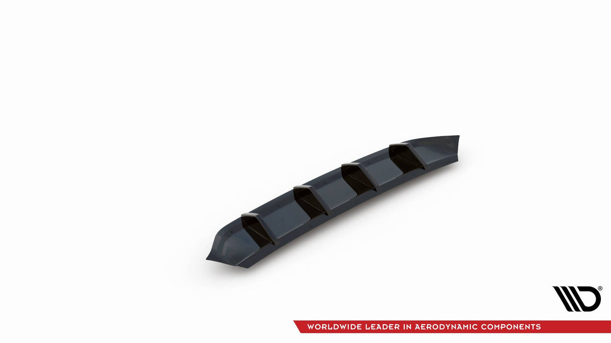 Diffusor Heck Ansatz passend für VW Arteon R-Line Limousine / Shooting Brake Mk1 Facelift schwarz Hochglanz – Ansicht 5
