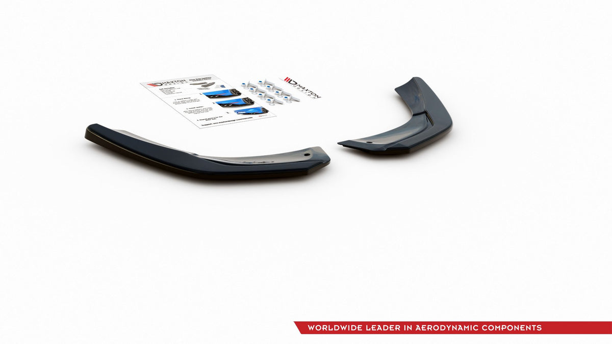 Heck Ansatz Flaps Diffusor passend für Mercedes A35 AMG Aero Hatchback W177  schwarz Hochglanz – Ansicht 6