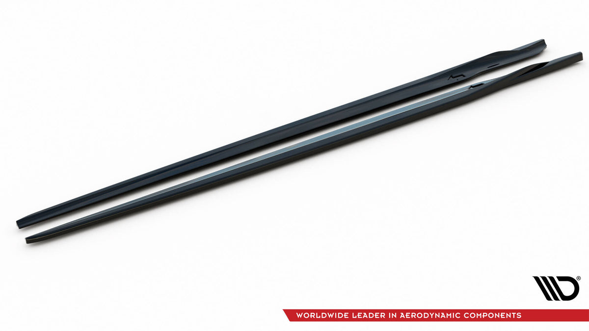 Street+ Seitenschweller Leisten V.2 passend für BMW M8 Gran Coupe F93 / 8 Gran Coupe M-Paket G16 schwarz Hochglanz – Ansicht 6
