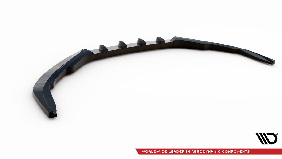 Street+ Spoilerlippe Front Ansatz V.1 passend für Porsche 718 Cayman 982c schwarz Hochglanz – Ansicht 6