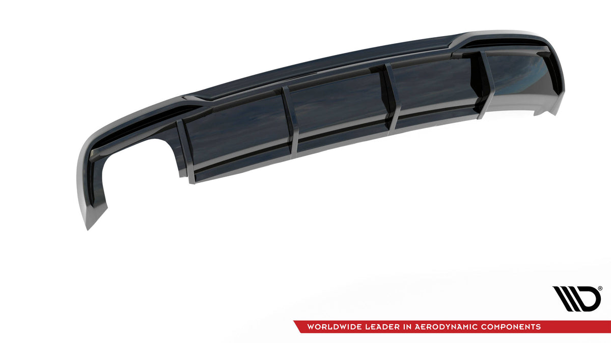 Diffusor Heck Ansatz passend für Audi A5 Sportback 8T Facelift  (Doppelauspuff li.) – Ansicht 7