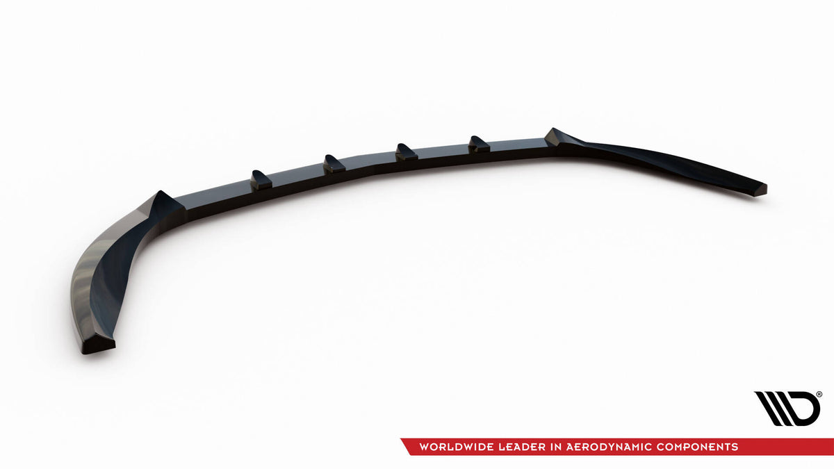 Street+ Spoilerlippe Front Ansatz passend für Mercedes-Benz B W246 schwarz Hochglanz – Ansicht 6