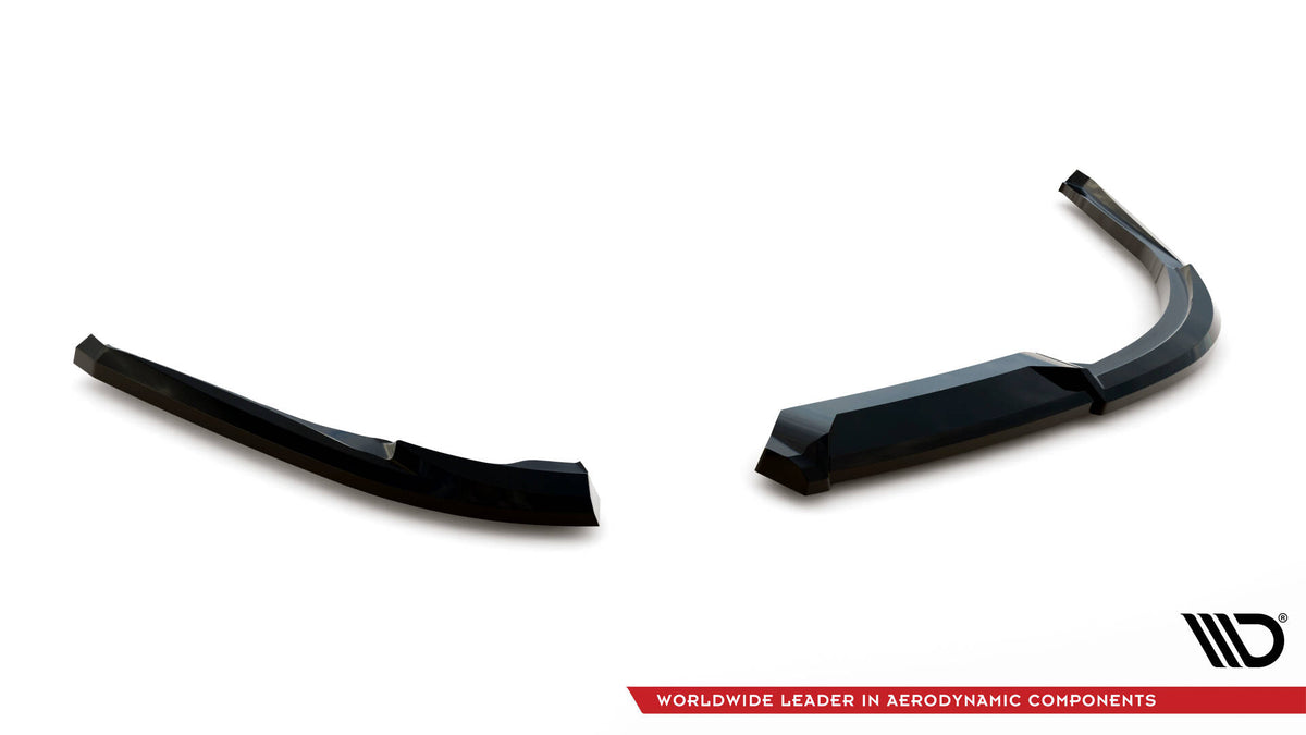 Heck Ansatz Flaps Diffusor passend für Jaguar XE R-Sport X760 schwarz Hochglanz – Ansicht 6