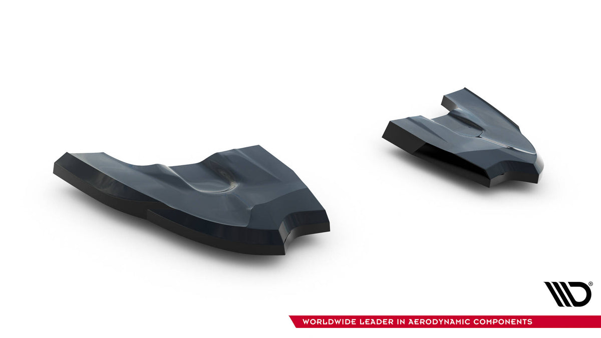 Heck Ansatz Flaps Diffusor V.3 passend für VW Golf GTI Clubsport Mk8 Facelift schwarz Hochglanz – Ansicht 5