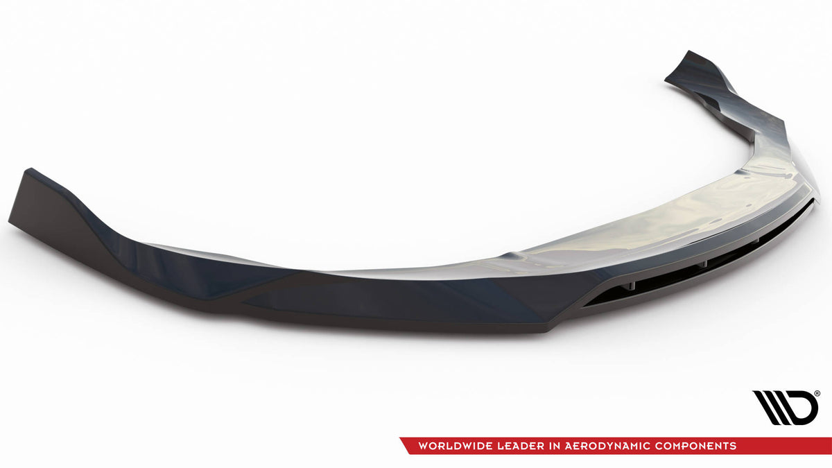 Street+ Spoilerlippe Front Ansatz V.2 passend für Audi e-Tron GT / RS GT Mk1 schwarz Hochglanz – Ansicht 5