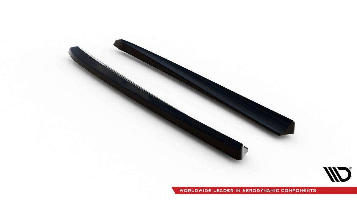 Heck Ansatz Flaps Diffusor passend für Mercedes-Benz E 55 AMG W211 schwarz Hochglanz – Ansicht 6