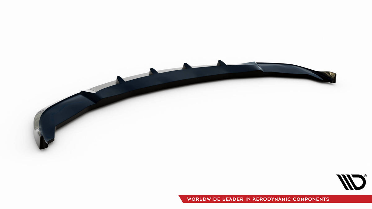 Street+ Spoilerlippe Front Ansatz V.2 passend für BMW 7 F01 schwarz Hochglanz – Ansicht 6