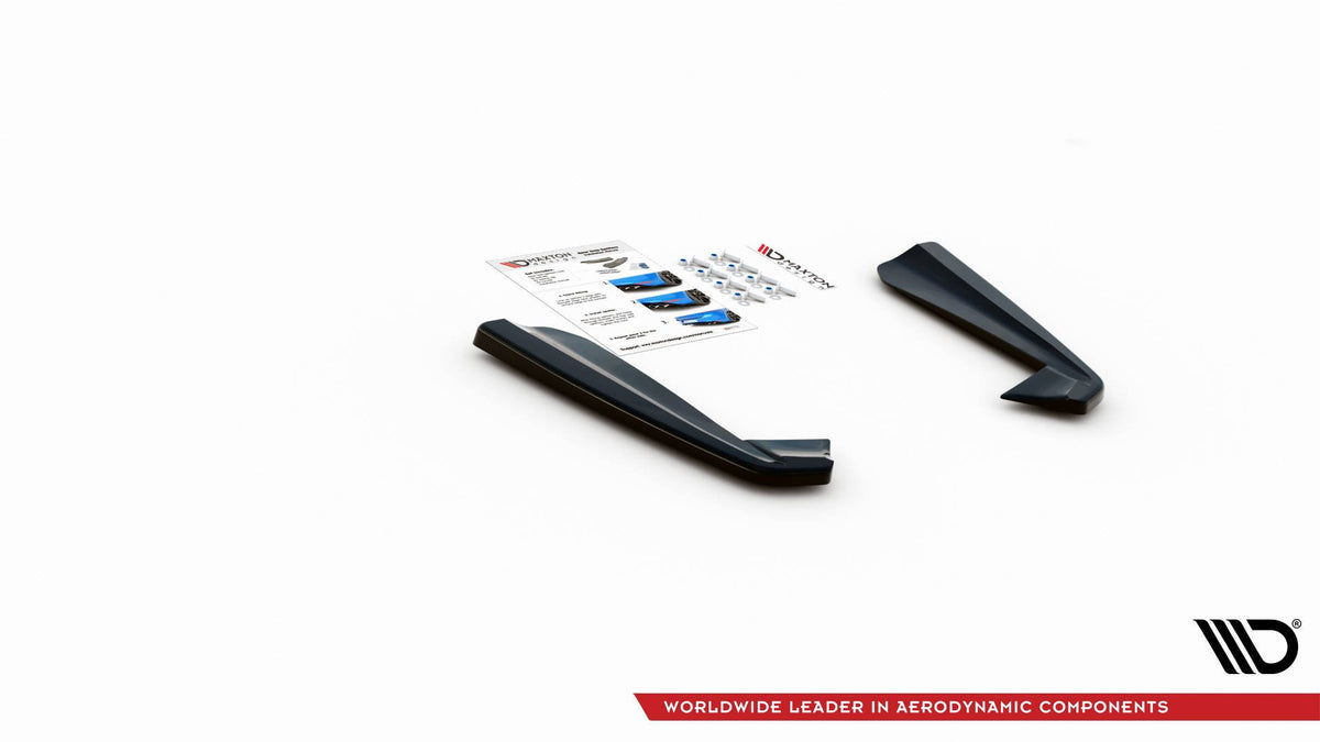 Heck Ansatz Flaps Diffusor passend für Mercedes-AMG GLE 53 Coupe C167 / C167 Facelift schwarz Hochglanz – Ansicht 4