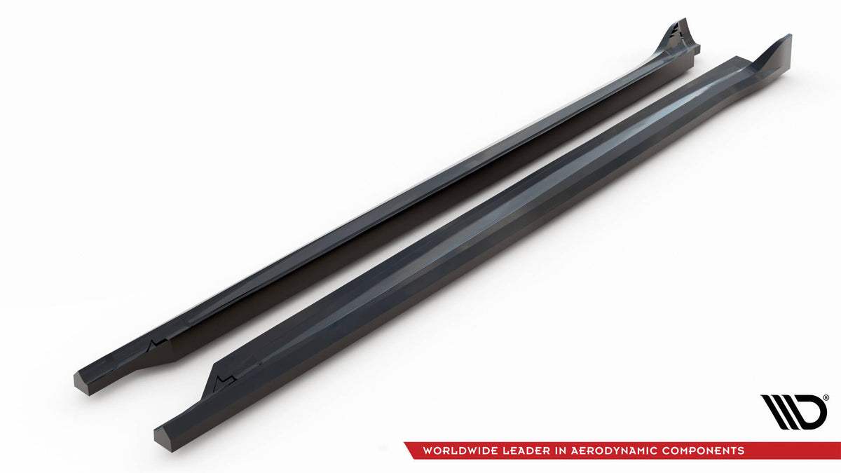 Street+ Seitenschweller Leisten passend für Maserati Grecale GT / Modena Mk1 schwarz Hochglanz – Ansicht 6