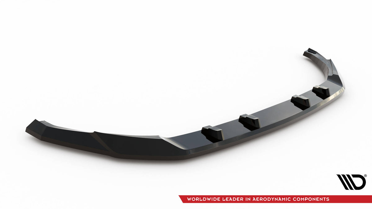 Street+ Spoilerlippe Front Ansatz passend für Kia EV9 GT-Line Mk1 schwarz Hochglanz – Ansicht 5