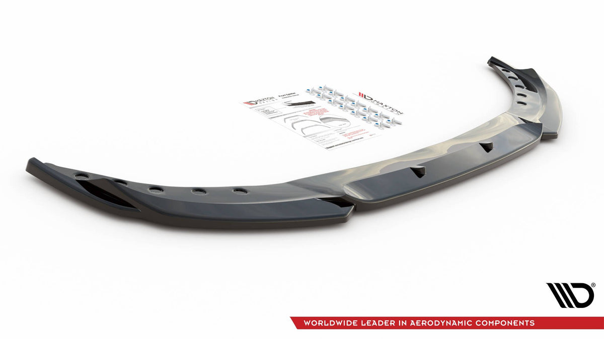 Street+ Spoilerlippe Front Ansatz V.2 passend für BMW 3er G20 / G21 schwarz Hochglanz – Ansicht 4
