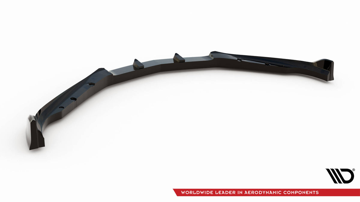 Street+ Spoilerlippe Front Ansatz V.2 passend für Chevrolet Camaro SS Mk6 Facelift schwarz Hochglanz – Ansicht 6