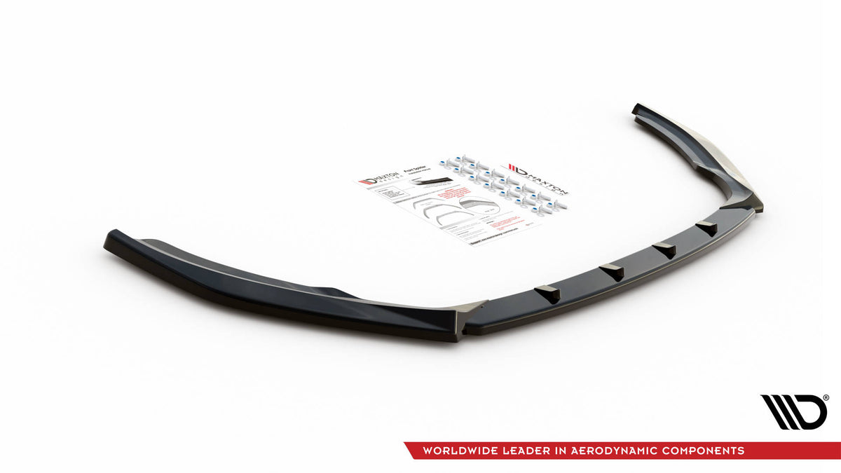 Street+ Spoilerlippe Front Ansatz passend für Skoda Fabia Mk3 Facelift schwarz Hochglanz – Ansicht 5