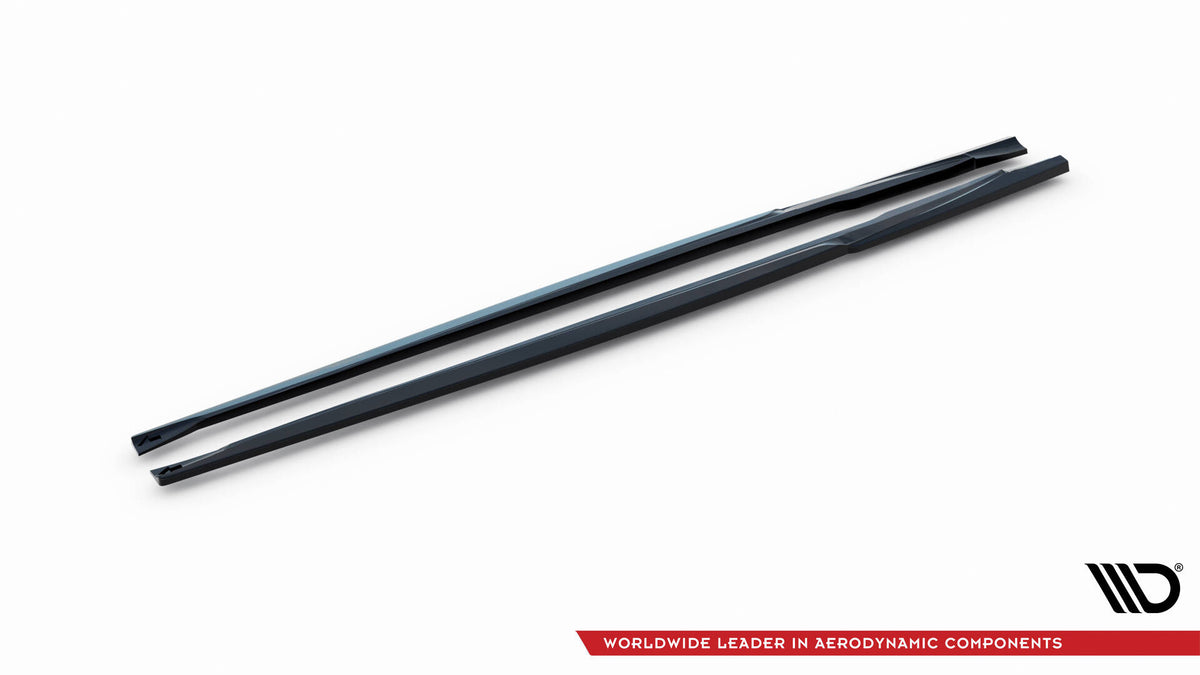Street+ Seitenschweller Leisten passend für Audi TT S / TT S-Line 8S Facelift schwarz Hochglanz – Ansicht 5