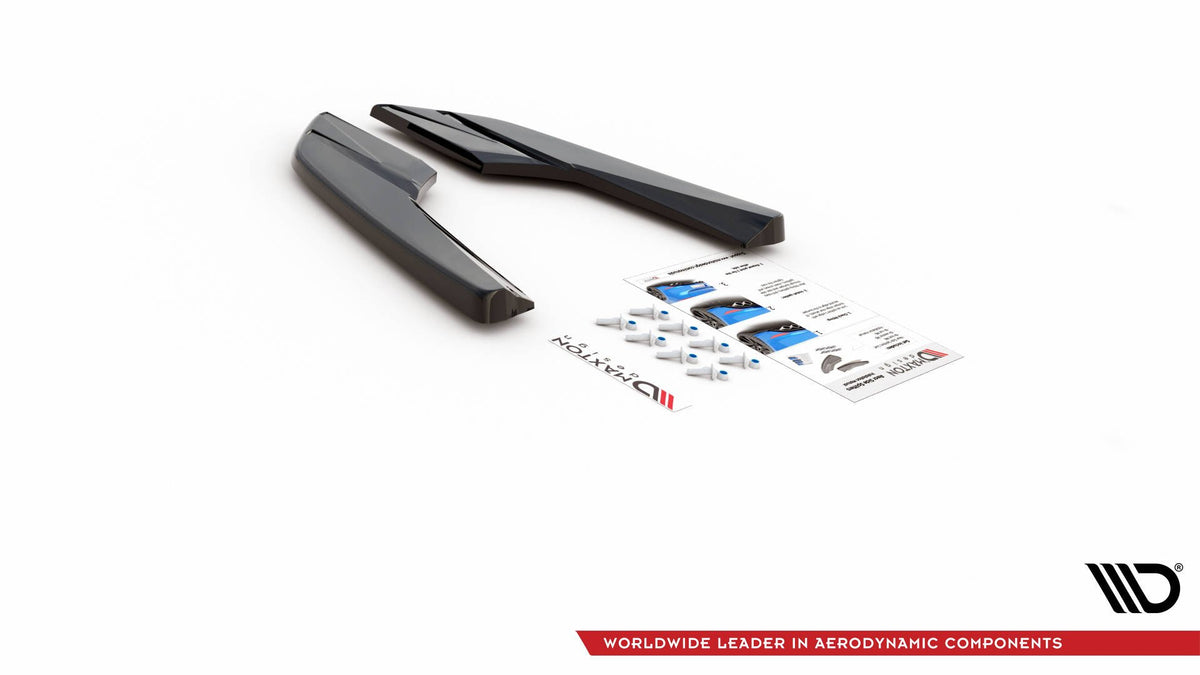 Heck Ansatz Flaps Diffusor V.2 passend für Audi S3 Limousine 8V Facelift schwarz Hochglanz – Ansicht 7