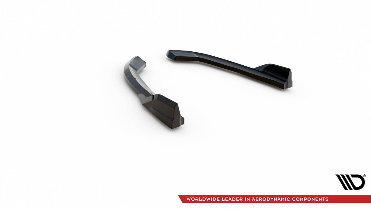 Heck Ansatz Flaps Diffusor passend für BMW X3 G01 schwarz Hochglanz – Ansicht 7