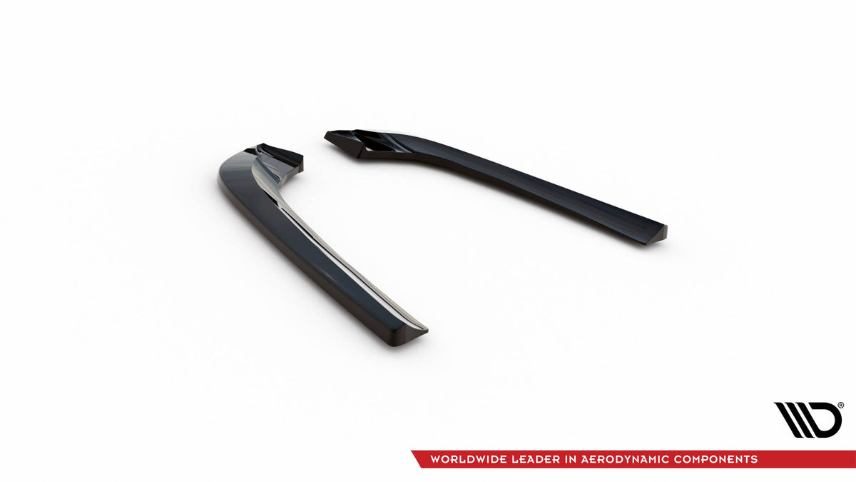 Heck Ansatz Flaps Diffusor V.2 passend für Mercedes-Benz CLK W209 schwarz Hochglanz – Ansicht 6