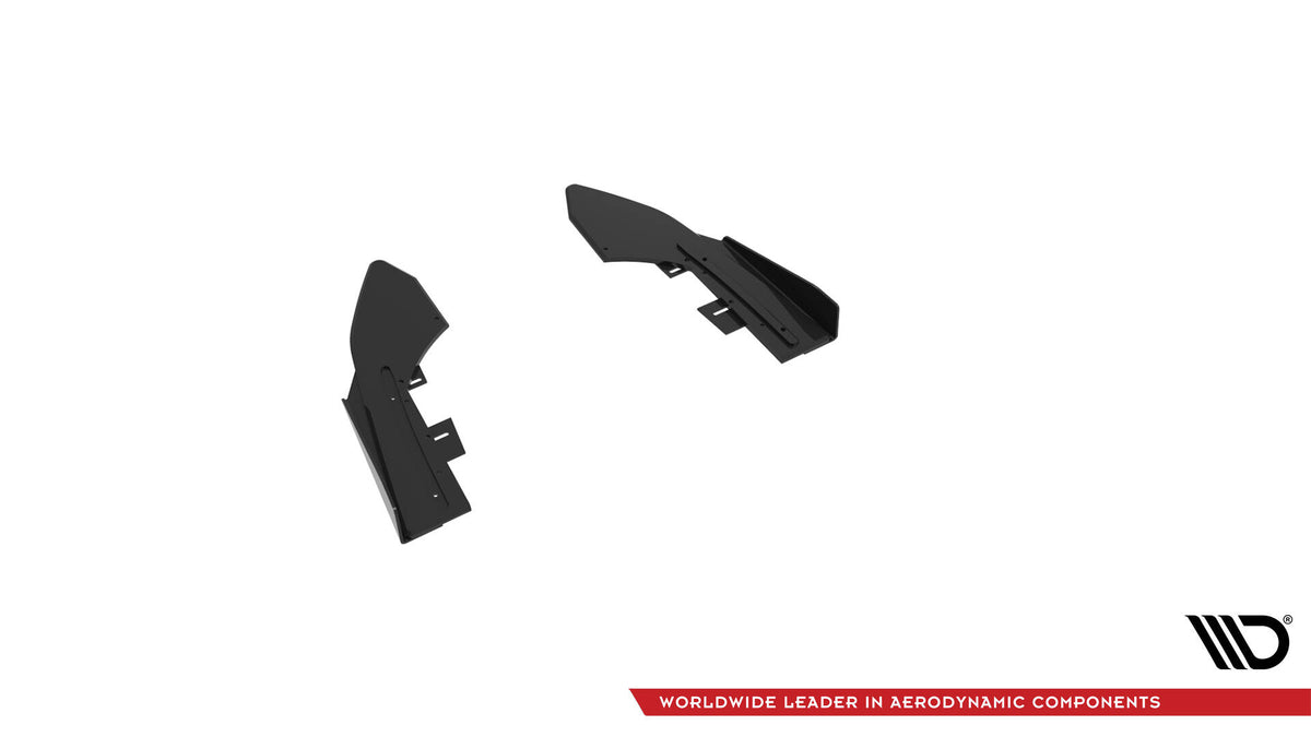 Street Pro Heck Ansatz Flaps Diffusor + Flaps passend für Audi RS3 Limousine 8V Facelift schwarz Hochglanz – Ansicht 6