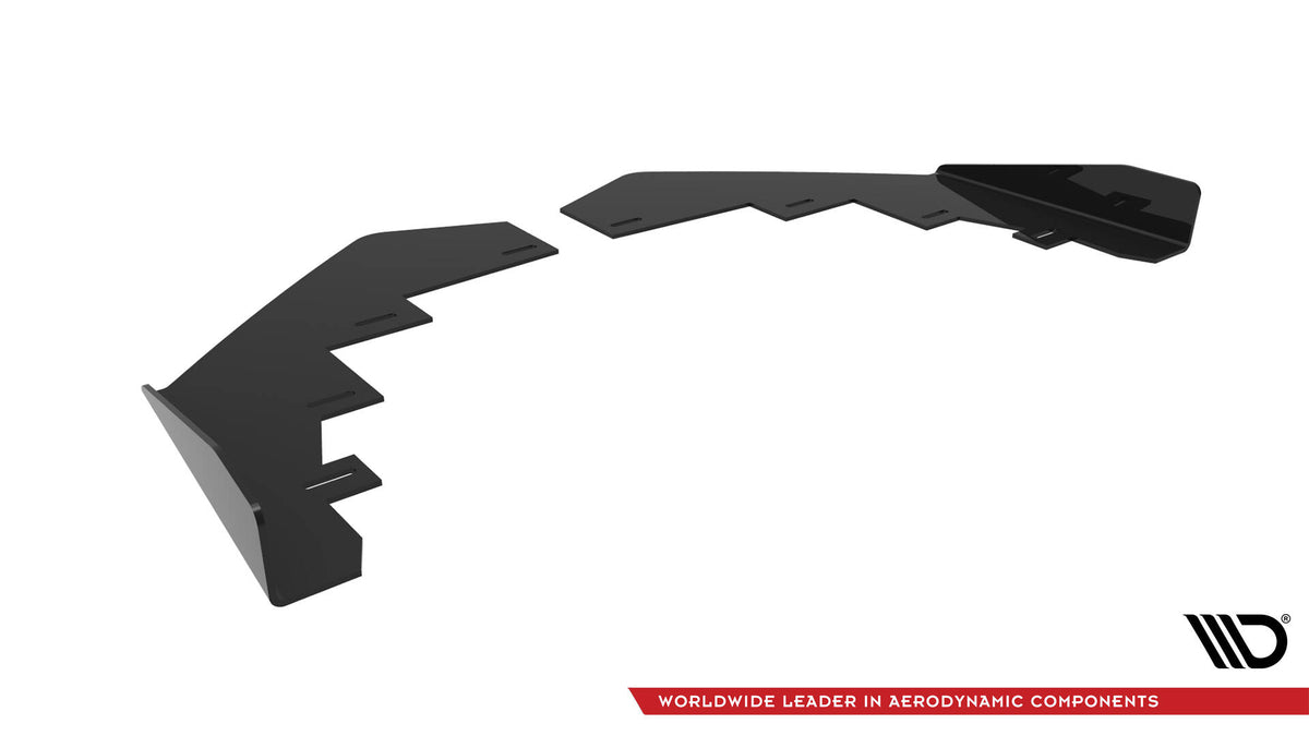Front Stoßstange Flaps passend für BMW 2 Coupe M-Paket / M240i G42 schwarz Hochglanz – Ansicht 6