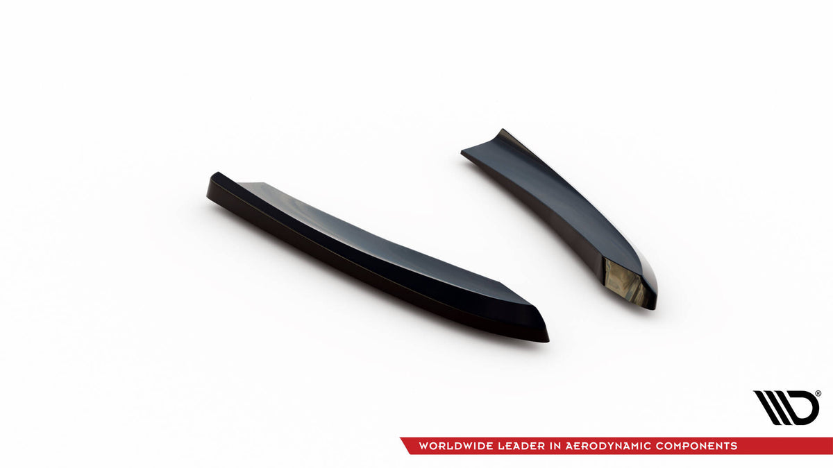 Heck Ansatz Flaps Diffusor passend für Mazda 6 Kombi Mk3 Facelift schwarz Hochglanz – Ansicht 4