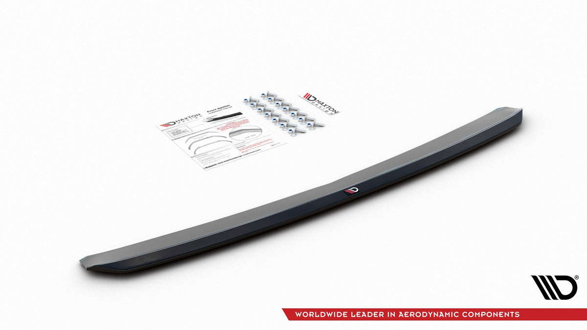 Street+ Spoilerlippe Front Ansatz V.4 passend für VW Polo GTI / R-line Mk6 schwarz Hochglanz – Ansicht 6