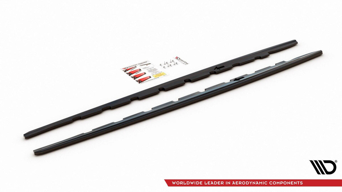 Street+ Seitenschweller Leisten passend für V.1 passend für BMW 1er M-Paket /  M135i / 128ti schwarz Hochglanz – Ansicht 5