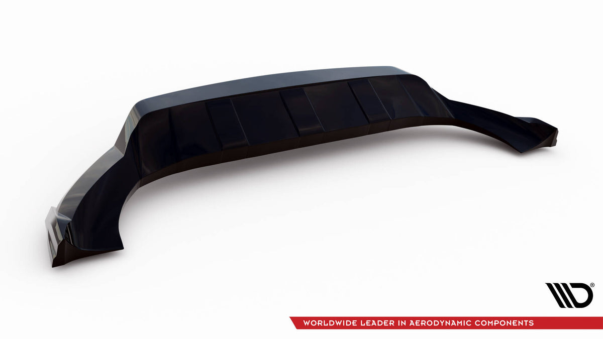 Street+ Spoilerlippe Front Ansatz passend für Porsche Cayenne Coupe / SUV Mk3 schwarz Hochglanz – Ansicht 5