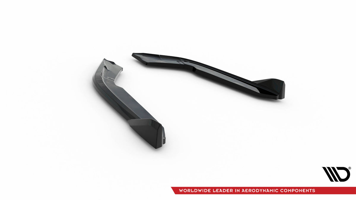 Heck Ansatz Flaps Diffusor V.5 passend für BMW 4er Coupe M-Paket F32  schwarz Hochglanz – Ansicht 6