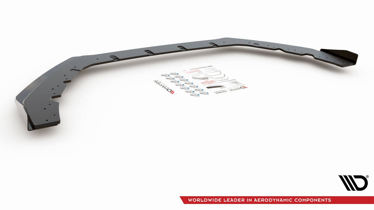 Street Pro Street+ Spoilerlippe Front Ansatz passend für + Flaps passend für Ford Focus RS Mk3 schwarz Hochglanz – Ansicht 7