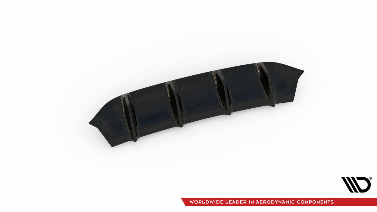 Diffusor Heck Ansatz passend für Mercedes-Benz GLE Coupe 63 AMG C292 schwarz Hochglanz – Ansicht 5