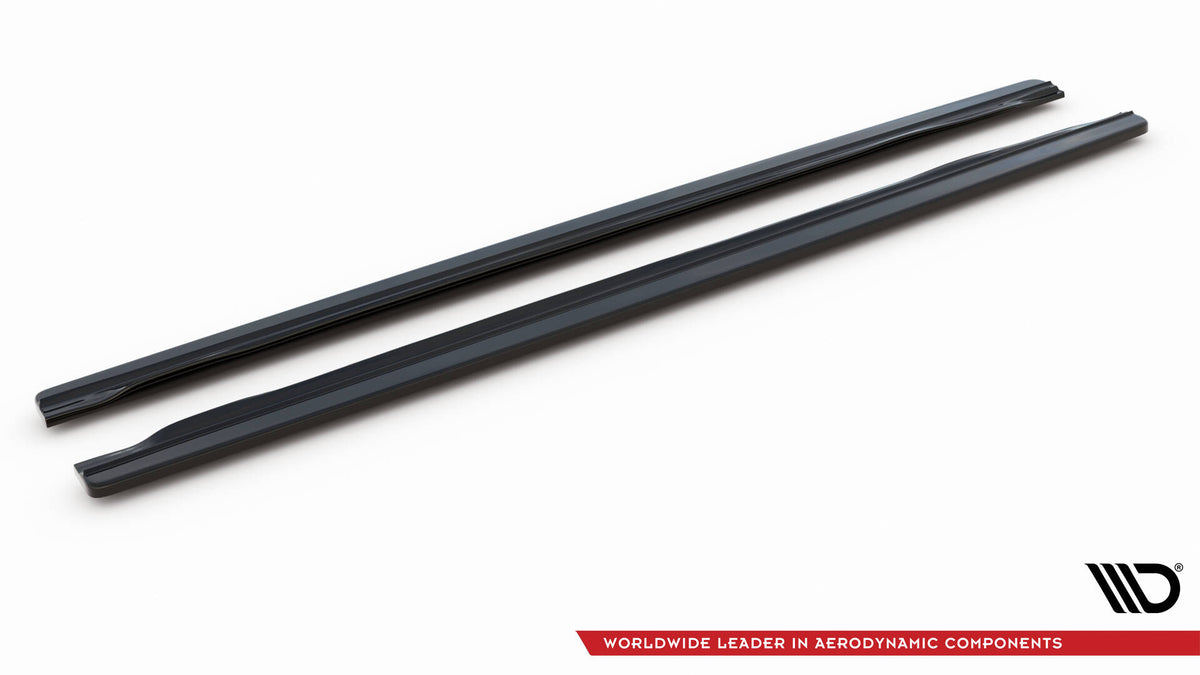 Street+ Seitenschweller Leisten passend für Audi S5 / A5 / A5 S-Line 8T / 8T FL schwarz Hochglanz – Ansicht 5