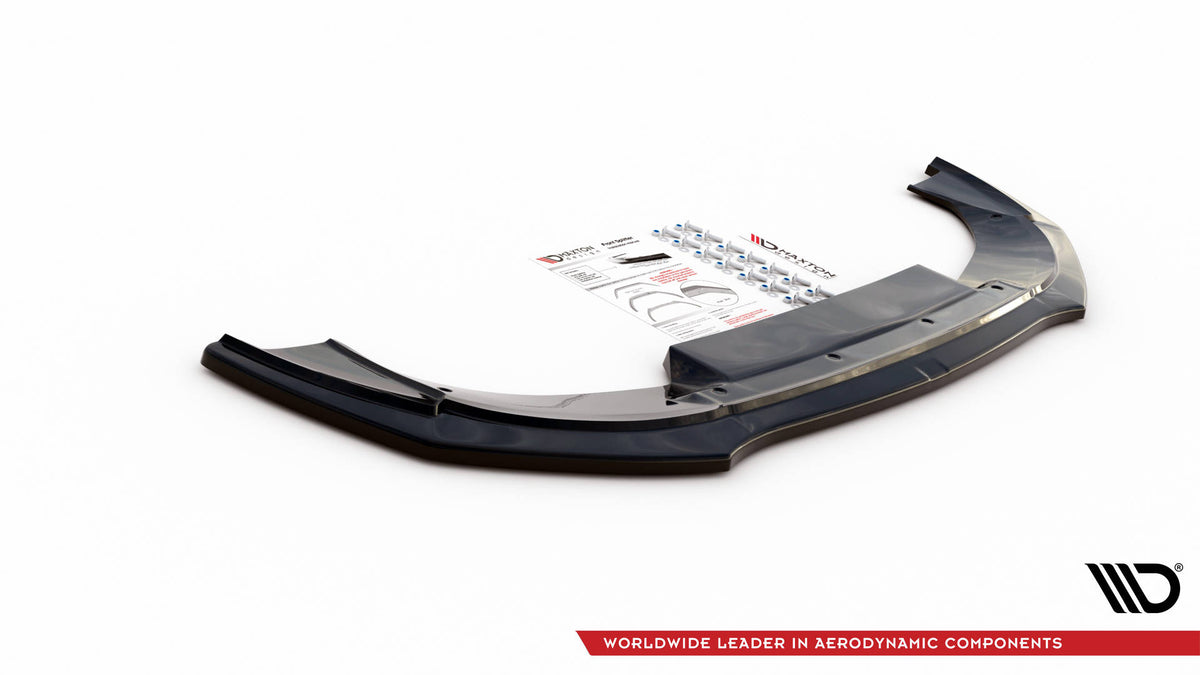 Street+ Spoilerlippe Front Ansatz passend für Abarth 595 Mk1 Facelift schwarz Hochglanz – Ansicht 4