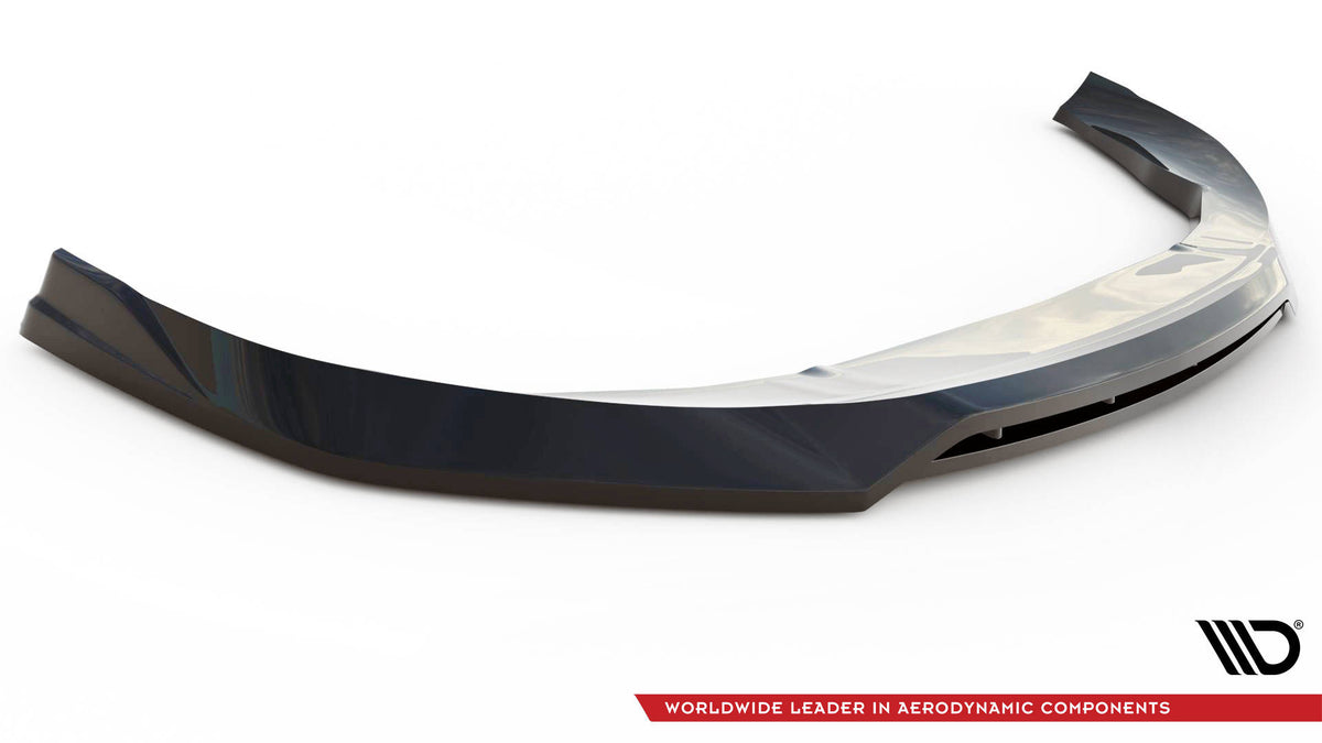 Street+ Spoilerlippe Front Ansatz V.3 passend für Audi e-Tron GT / RS GT Mk1 schwarz Hochglanz – Ansicht 5