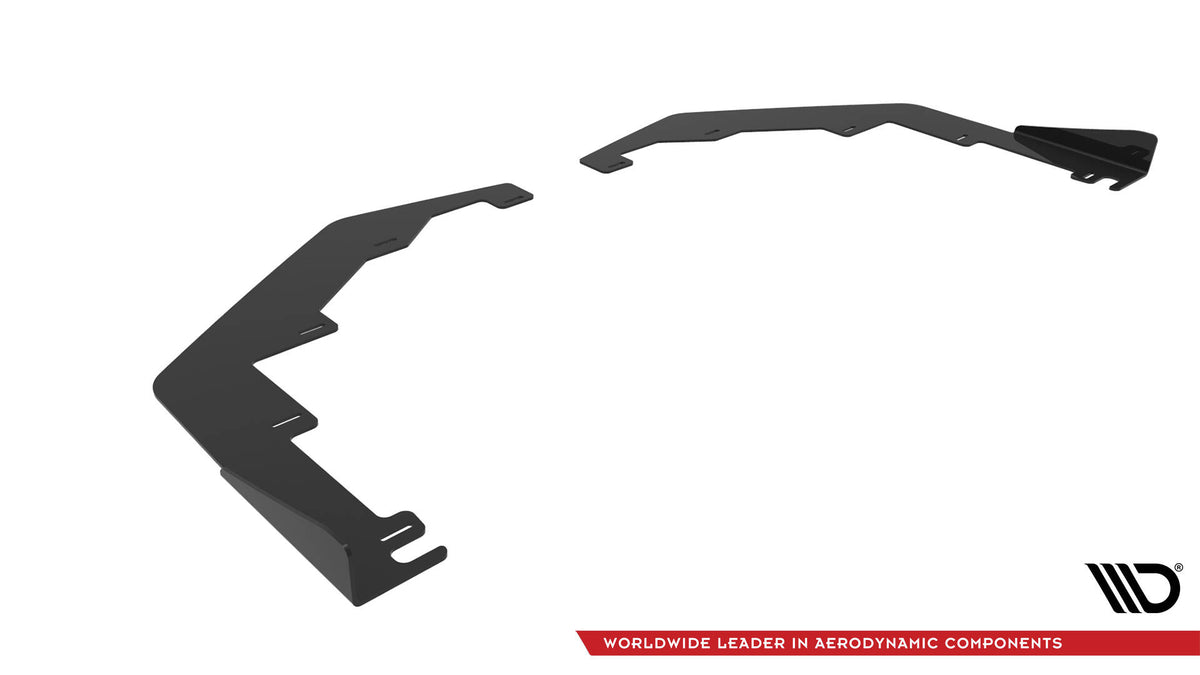 Front Stoßstange Flaps passend für Subaru WRX STI Mk1 Facelift schwarz Hochglanz – Ansicht 5