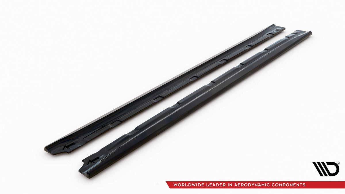 Street+ Seitenschweller Leisten passend für Hyundai I20 Mk2 Facelift schwarz Hochglanz – Ansicht 6
