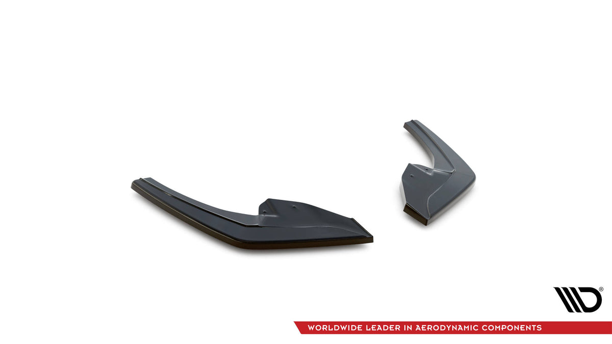 Heck Ansatz Flaps Diffusor passend für BMW 1er F20 Facelift M-power schwarz Hochglanz – Ansicht 5