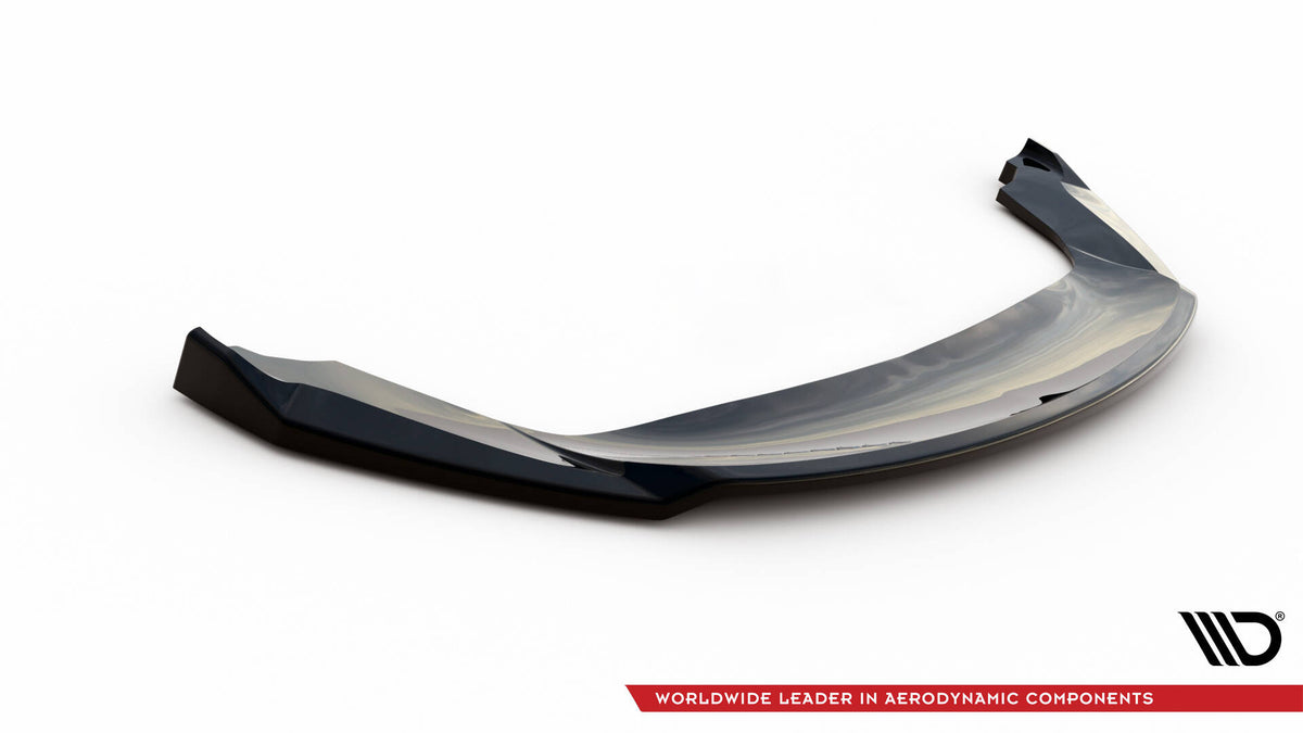 Street+ Spoilerlippe Front Ansatz V.1 passend für Seat Ibiza FR SC Mk4 Facelift schwarz Hochglanz – Ansicht 4