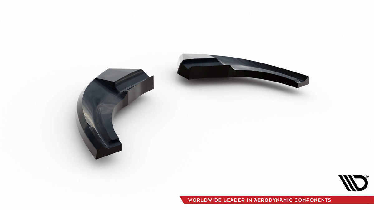 Heck Ansatz Flaps Diffusor passend für VW Polo GTI Mk6 Facelift schwarz Hochglanz – Ansicht 6