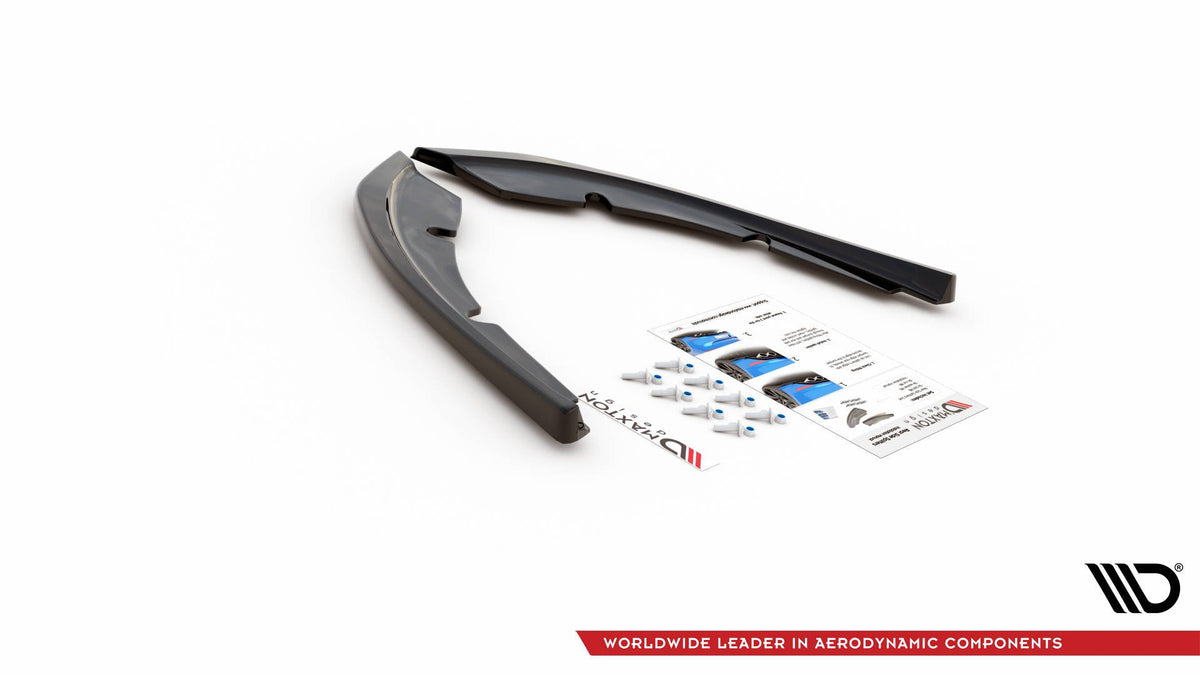 Heck Ansatz Flaps Diffusor passend für Peugeot 308 SW Mk2  schwarz Hochglanz – Ansicht 6