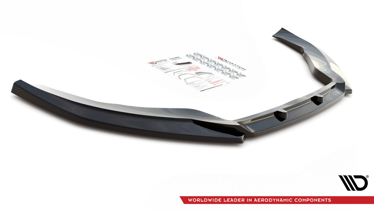 Street+ Spoilerlippe Front Ansatz V.4 passend für VW Passat CC schwarz Hochglanz – Ansicht 5