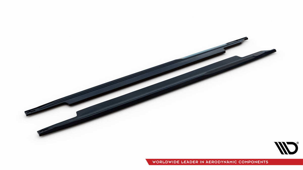 Street+ Seitenschweller Leisten passend für Kia Proceed GT / GT-Line Mk1 Facelift / Ceed GT Mk3 Facelift  schwarz Hochglanz – Ansicht 6