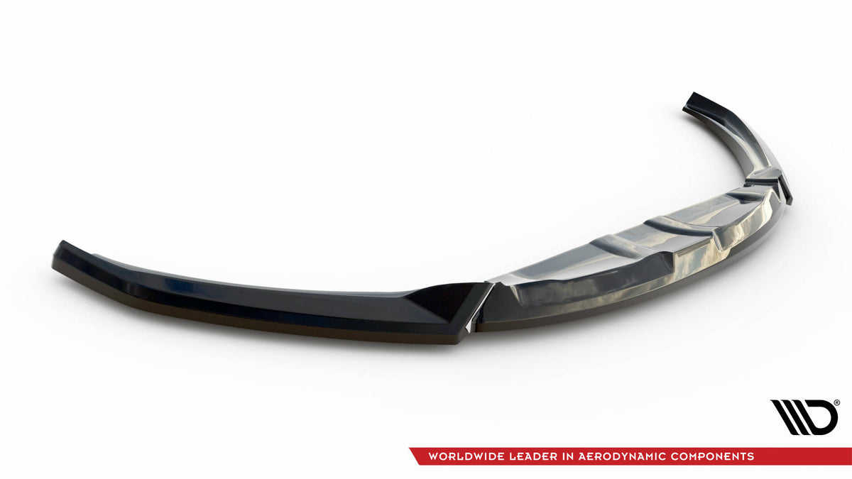 Street+ Spoilerlippe Front Ansatz V.1 passend für Maserati Levante Mk1 schwarz Hochglanz – Ansicht 5