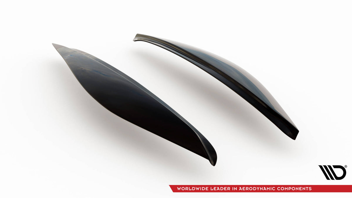 Scheinwerfer Blenden Böser Blick V.1 passend für Ford Fiesta ST / ST-Line / Standard Mk7 FL schwarz Hochglanz – Ansicht 8