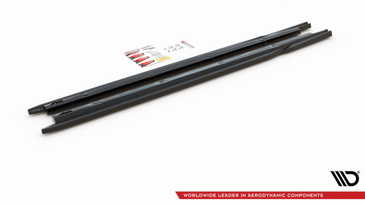 Street+ Seitenschweller Leisten V.2 passend für Seat Ibiza FR/ Standard Mk5 schwarz Hochglanz – Ansicht 4